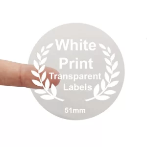 PVC white sticker 1