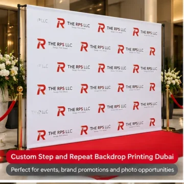 custom step and repeat backdrop printing dubai