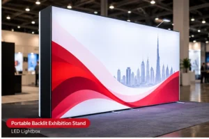 portable backlit exhibition stand led lightbox