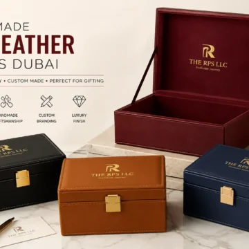Handmade PU leather boxes Dubai by THE RPS LLC